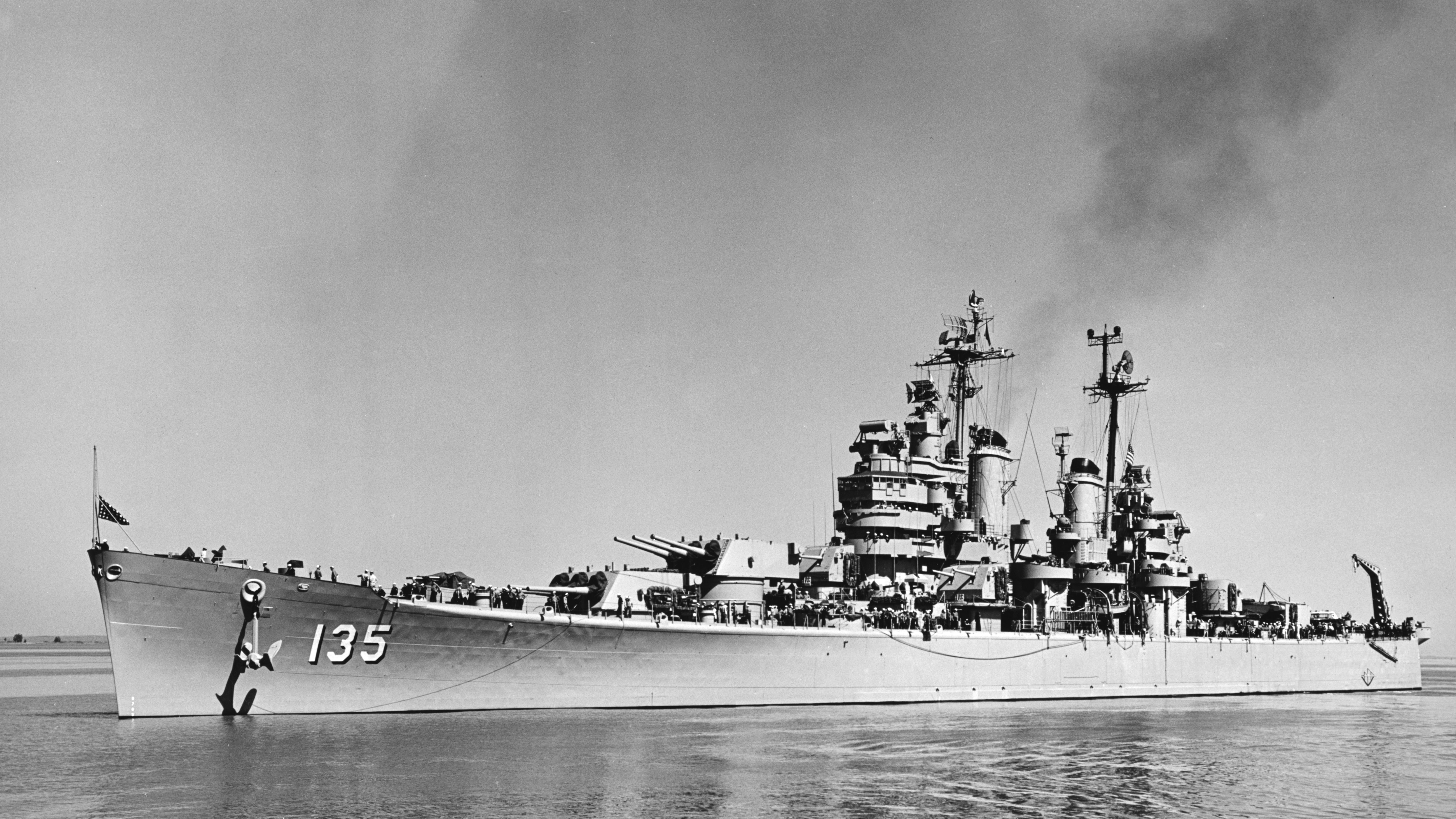 The USS Los Angeles is a Heavy Battle Cruiser on which Bill Rector was deployed; Credit: Bill Rector, WSIU.